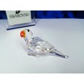 Swarovski Crystal Figurine Parrot Bird Red Beak #