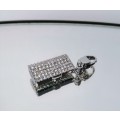 Genuine Swarovski Charm Bracelet Clip On Charm - Handbag   #