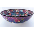 Stunning and Vibrant Turkish Hand Painted Bowl #