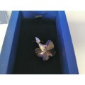 Genuine Swarovski Charm Bracelet Clip On Charm - Light Rose Pink Crystal Butterfly.   #