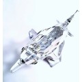 Swarovski Silver Crystal : Maxi Dolphin 221628 Retired  #