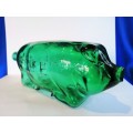 Vintage Suffolk Bitters Green Glass Figural Pig Bottle #
