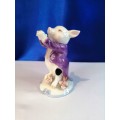 Old Porcelain Pig Playing the Flute