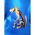 Quirky Metal Dog Figure #