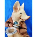 Beatrix Potter Pigling Bland Pig Money Box Frederick Warne Border Fine Arts 1994 *