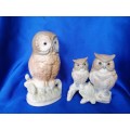 Vintage Cute Owl Figurines  #