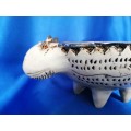 Rika Senekal Hand-Made Hand-Painted Chameleon one of a kind Ceramic Bowl #