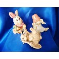 Very Sweet Ceramic Rabbits