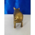 Vintage 1950`s brass pig  #