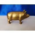 Vintage 1950`s brass pig  #