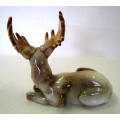 Very Rare Bretby Stag Deer Porcelain Figure, c 1900