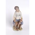 Lladro Style Tengra `Boy with Axe` figurine