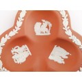 Wedgwood Terracotta Taupe Jasper Clover Dish Plate