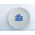 Wedgwood White Jasper with Blue Round Plate