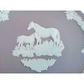 Wedgwood Lilac Jasper with White Horses Mothers Day Plate 1981