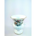 Wedgwood Kutani Crane Urn Vase, Floral Design  #