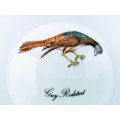 Wedgwood Birds of the World Susie Cooper trinket box and lid - Grey Redstart Bird