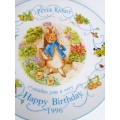 Wedgwood Happy Birthday 1996 Beatrix Potter Plate Peter Rabbit