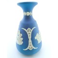 Wedgwood Jasper Blue Vase  #