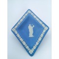 Vintage Wedgwood Jasper Blue Diamond Dish  #