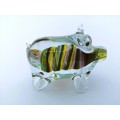 Alum Bay Glass Pig Paperweight / Ornament