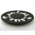 Wedgwood Basalt Black Jasperware Plate  #