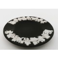 Black and White Basalt Wedgwood Jasperware Pin Dish