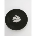 Black and White Basalt Wedgwood Jasperware Round Pin Dish