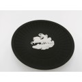Black and White Basalt Wedgwood Jasperware Round Pin Dish