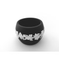 WEDGWOOD Black and White Jasperware Pot