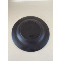 Wedgwood Black Basalt Jasperware Grapeleaf Dish