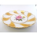 Luxurious, gold decorated `Meissen` porcelain plate