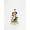 Mid 19th Century Staffordshire Figure of Lady and Gentleman