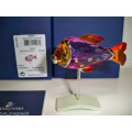 SWAROVSKI CRYSTAL CAMARET FUCHSIA RAIN FISH #626205 BRAND PARADISE crystal Fish South Sea