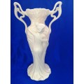 Art Nouveau-style two handled vase modelled with maidens by Gifthaus