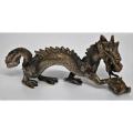 Group of Chinese wares bronze dragon, small brass Buddhas and more