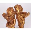 Large Giltwood figurine of two cherubs