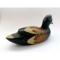 Vintage Wooden Duck Teal Male Decoy