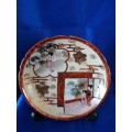 Five mixed china saucers plates and bowls