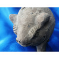 Antique Solid Clay Pig Wild Boar Hog