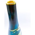 Burleigh ware tall vase with bird design
