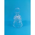 Pretty Crystal Glass Hand Bell