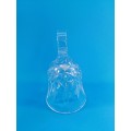 Pretty Crystal Glass Hand Bell