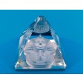 Byzantium Crystal Collection Stunning Cut Glass Crystal Pharaoh of Egypt Pyramid