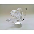 Stunning Crystal Glass Giant Clear  Butterfly