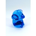 Hand Crafted Blue Glass Elephant