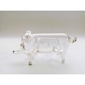 Victorian Blown Glass Pig / Elephant inside another one inside another one #