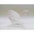 Stunning Crystal Glass X-Large Swan