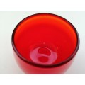 Ruby Red Glass bowl