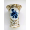 Bavaria Germany Vase Blue and Gold design